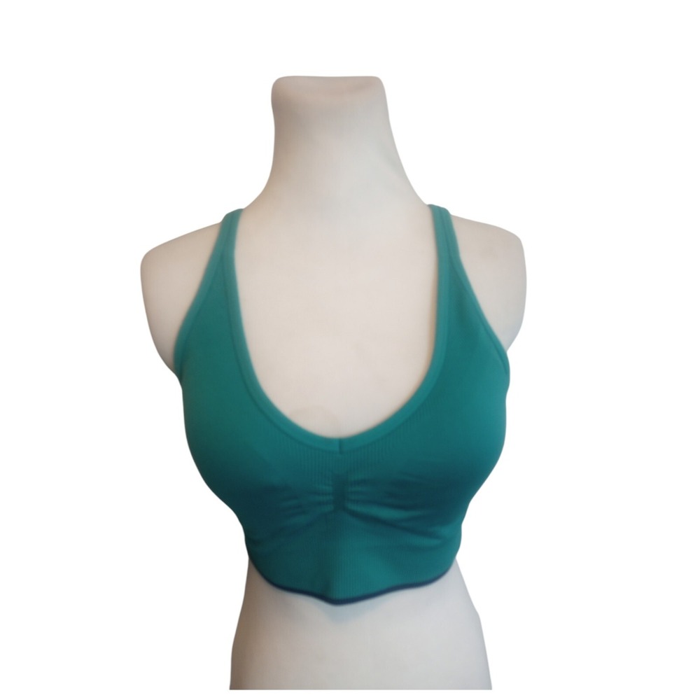 M+S Market Spencer Good Moves Blue Non Wire Sporty Bra Size Medium